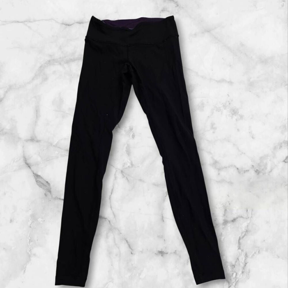 Lululemon Black Reversible Astro Leggings Size 6